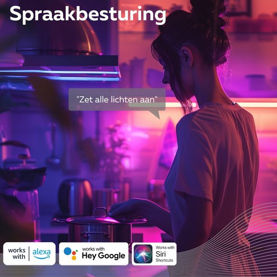 Calex Smart LED Lamp - E27 - RGB en Warm Wit - Slimme Verlichting - 9.4W