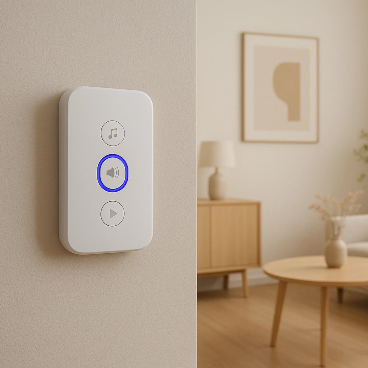Calex Smart Video Deurbel Met Chime (2K) - Wit - Bedraad