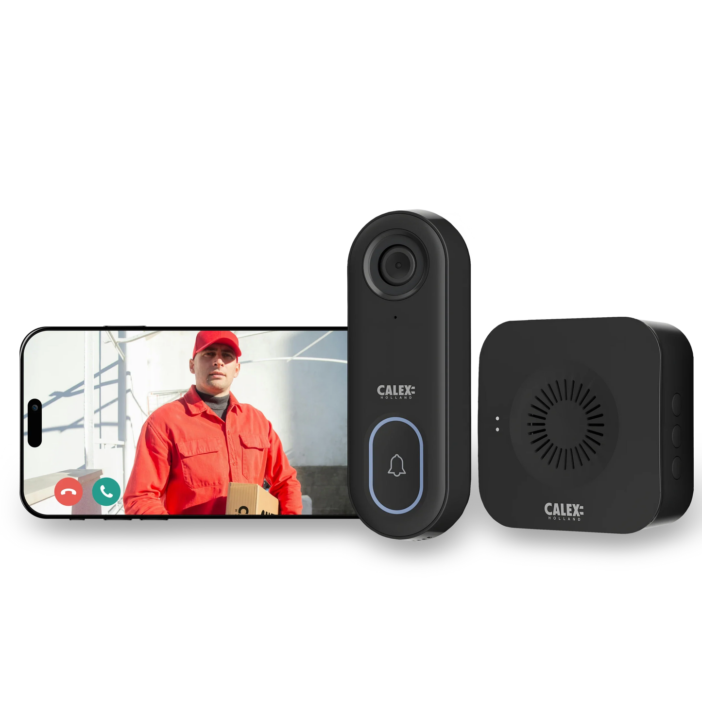 Calex-Smart-Video-Doorbell-1080P-Black