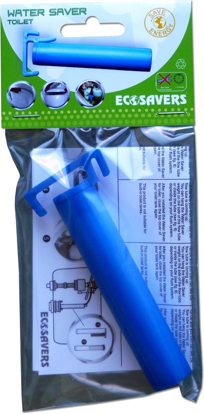 water saver toilet verpakking van ecosavers