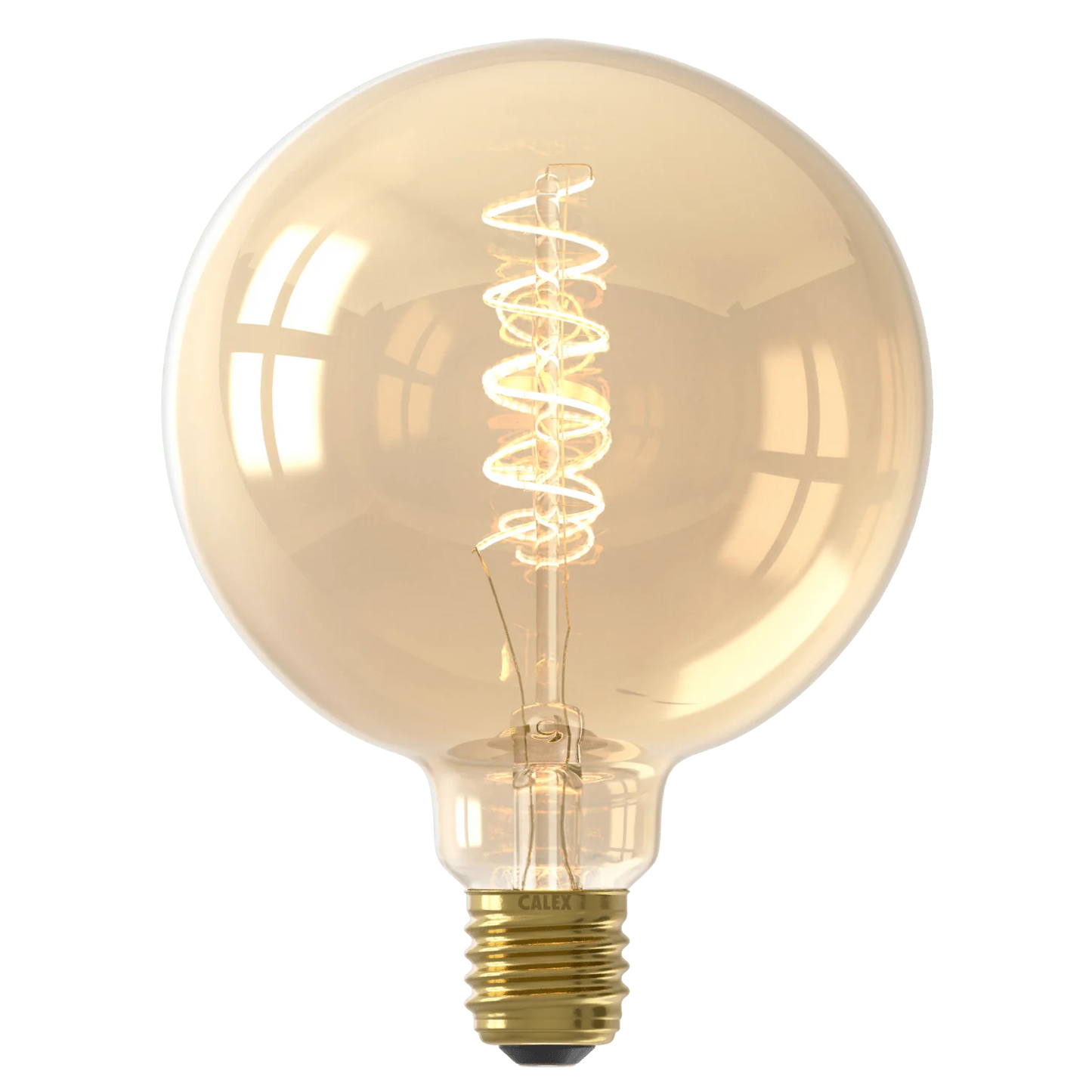 Calex LED Filament Lamp G125 E27 Gold – 3.8W Dimbaar | Sfeervolle designlamp