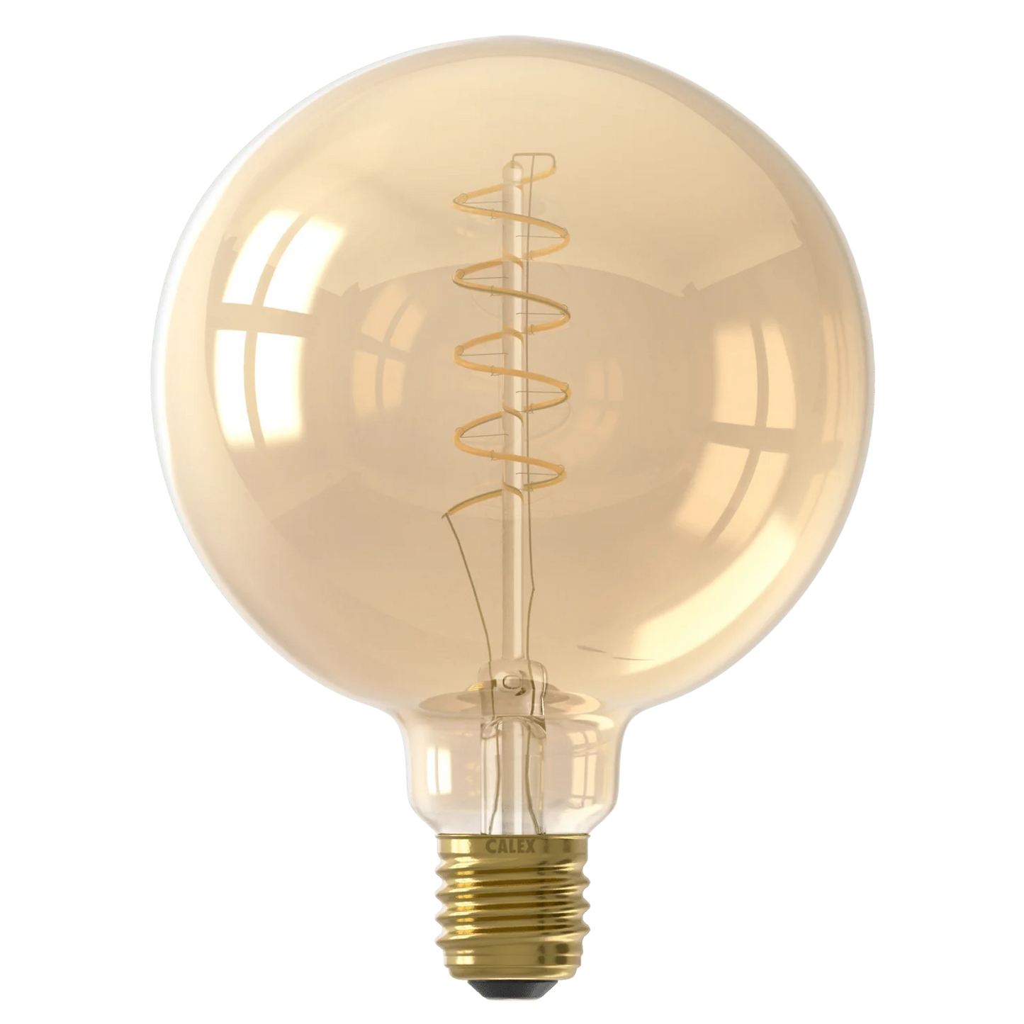 Calex LED Filament Lamp G125 E27 Gold – 3.8W Dimbaar | Sfeervolle designlamp