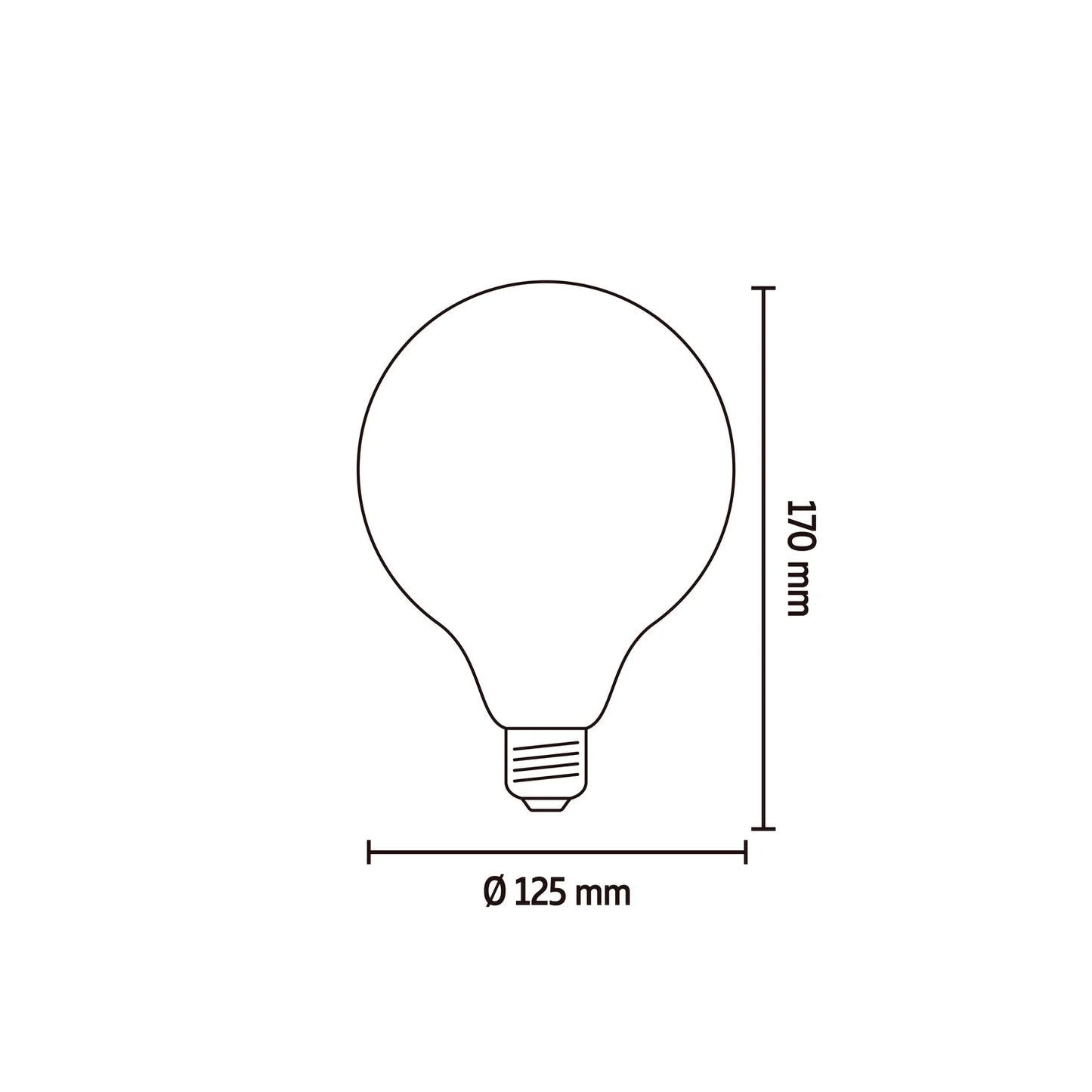 Calex LED Filament vintage Lamp G125 E27 Gold – 3.8W Dimbaar | Sfeervolle designlamp