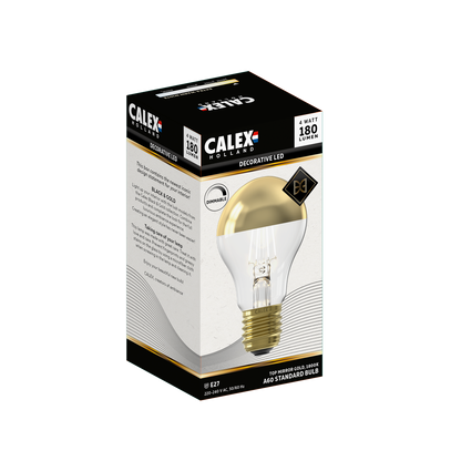 Black & Gold Calex LED Goud Standaard