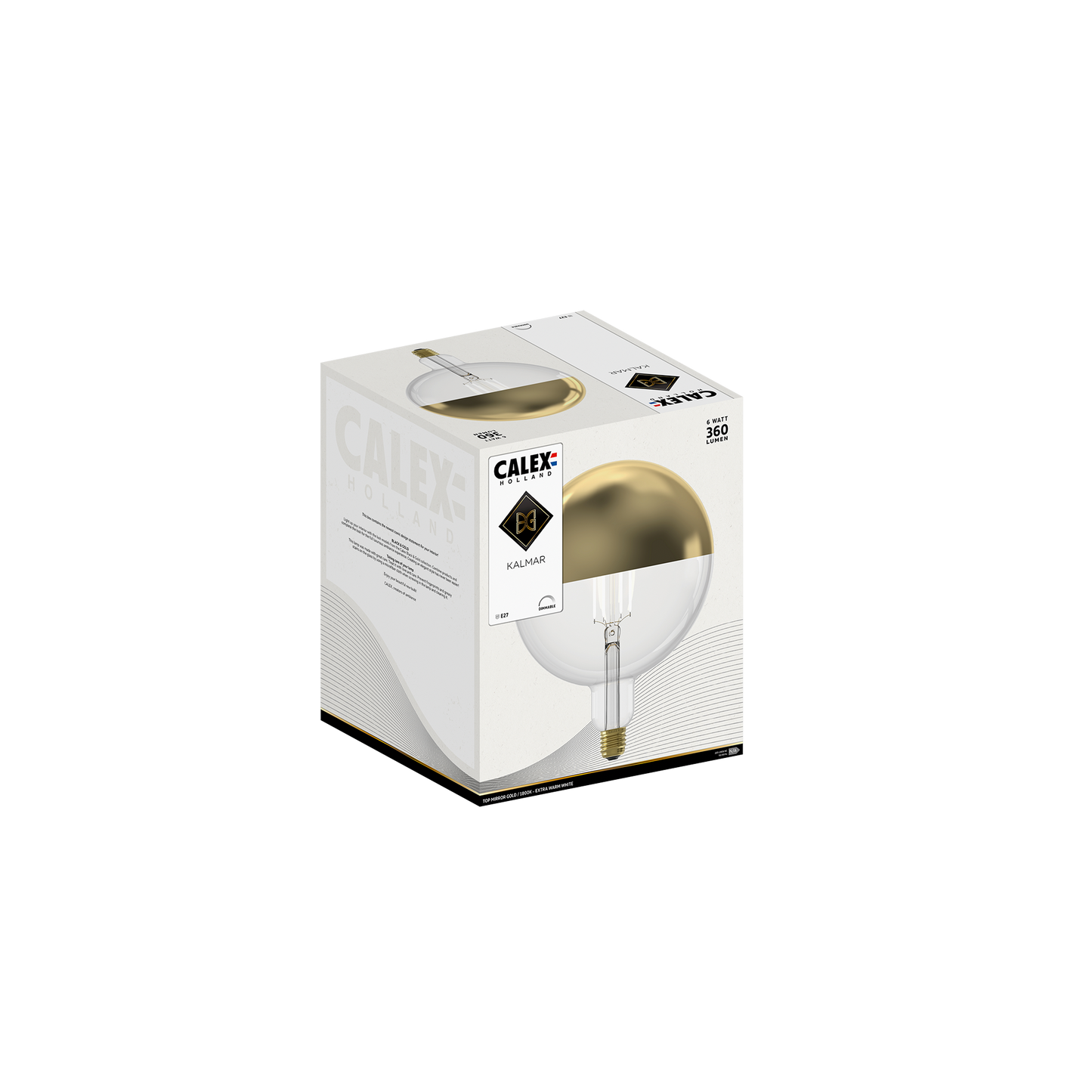 Black & Gold Calex LED Globe Goud G200