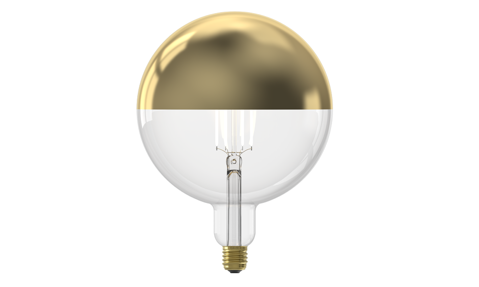 Calex Lichtbron E27 Kopspiegellamp - Glas - Goud - 20 x 26 x 20 cm (BxHxD)