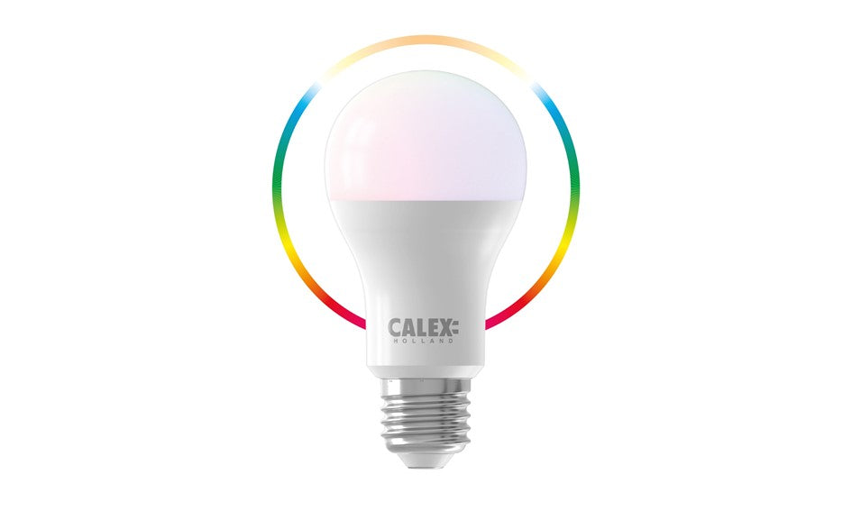Calex Smart LED Lamp - E27 - RGB en Warm Wit - Slimme Verlichting - 9.4W