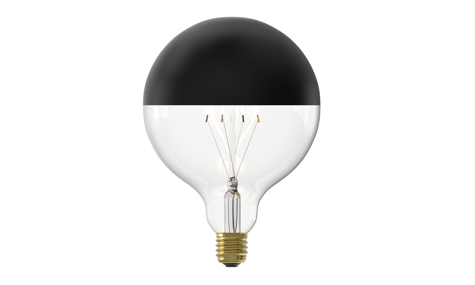 Black & Gold Calex LED Globe Zwart Ø125mm