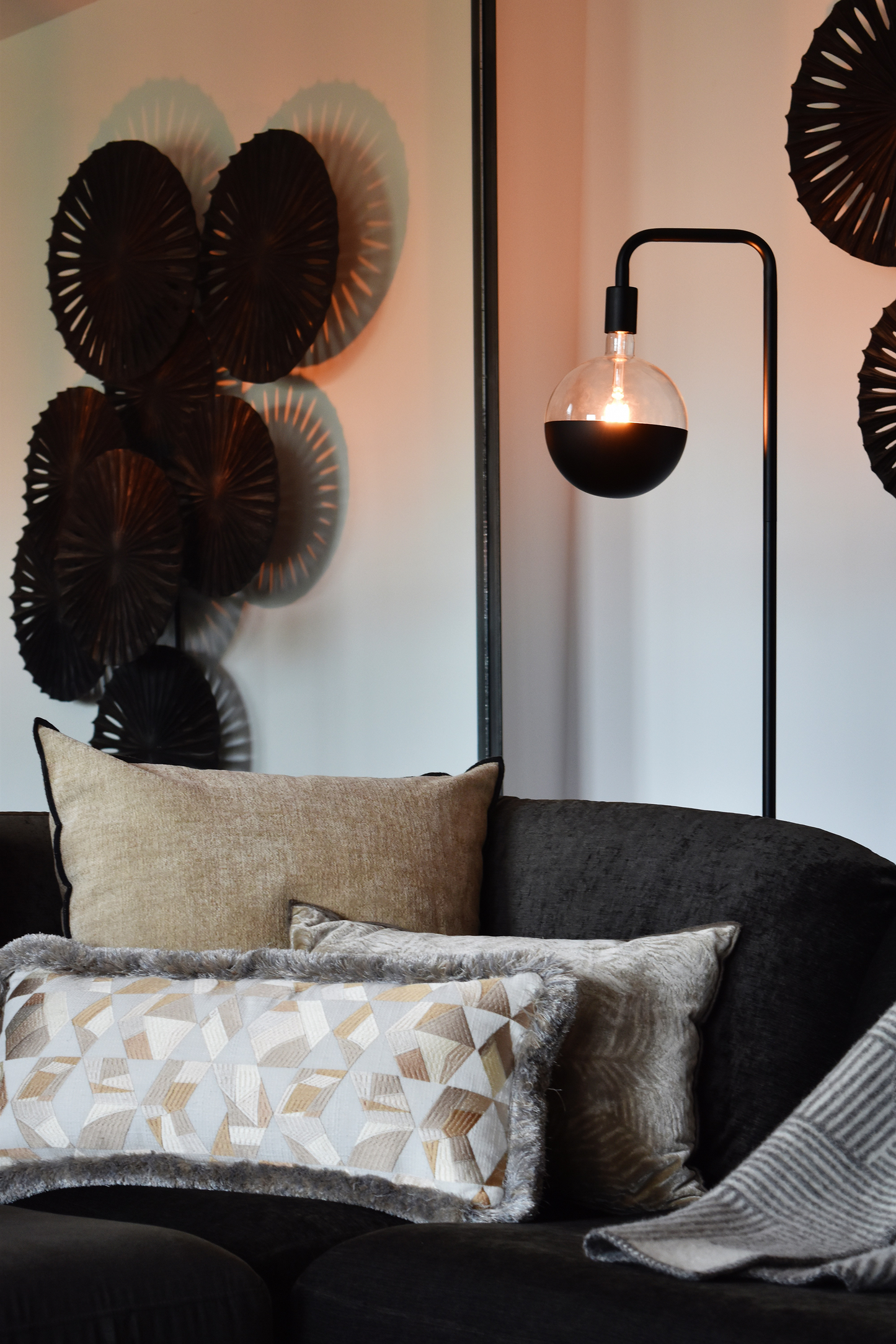 Calex Kop Spiegel Lamp - E27 - Filament - Kalmar - Zwart -Warm Wit- 6W
