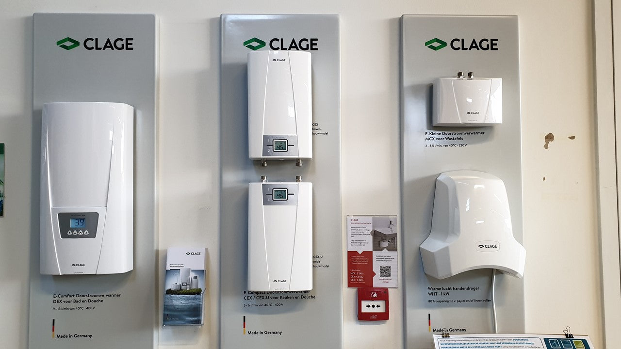 Doorstroomverwarmer (elektrische geiser) Clage CEX