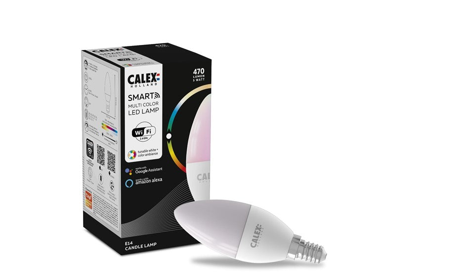 Mat Smart serie Calex LED Kaarslamp