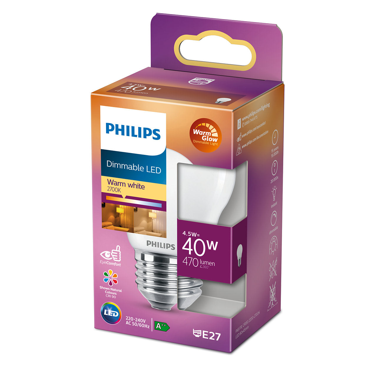 Mat serie Philips LED dimtone kogel