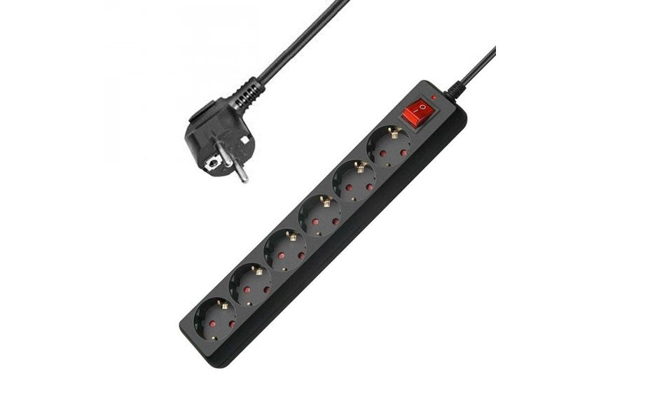 Stekkerdoos 6 stopcontacten 1.5 meter