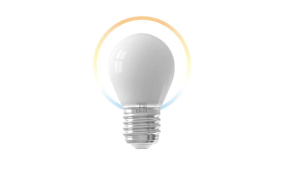 Calex Slimme Lamp - Wifi LED Verlichting - E27 - Smart Lichtbron - Dimbaar - Warm Wit licht - 4.9W