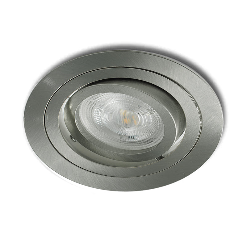 Inbouwspot Veneto | Kantelbaar | Rond | RVS look