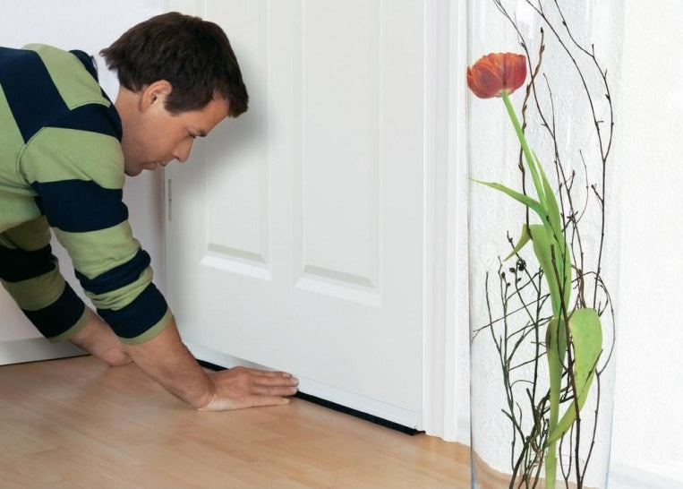 Tochtstrip Standard Tesamoll® 12mm (voor effen vloeren)