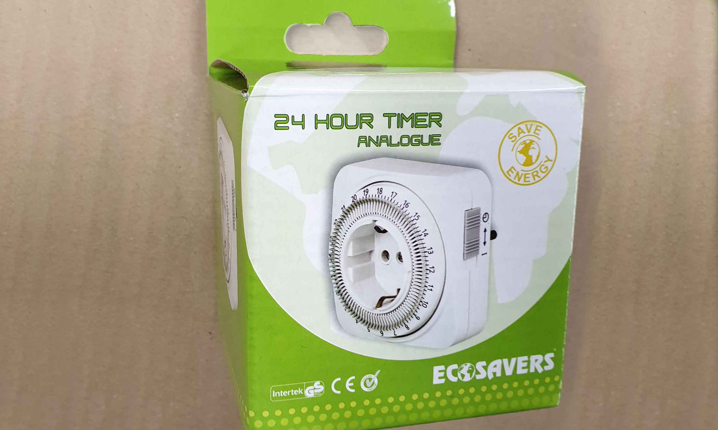 Tijdschakelklok Analoog - 24 uurs timer/tijdschakelklok
