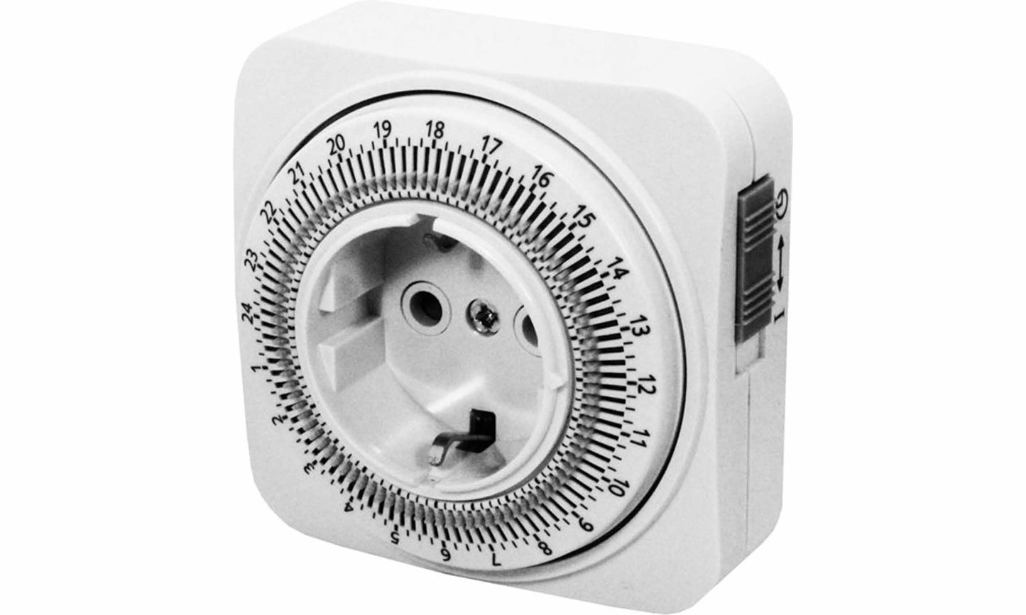 Tijdschakelklok Analoog - 24 uurs timer/tijdschakelklok