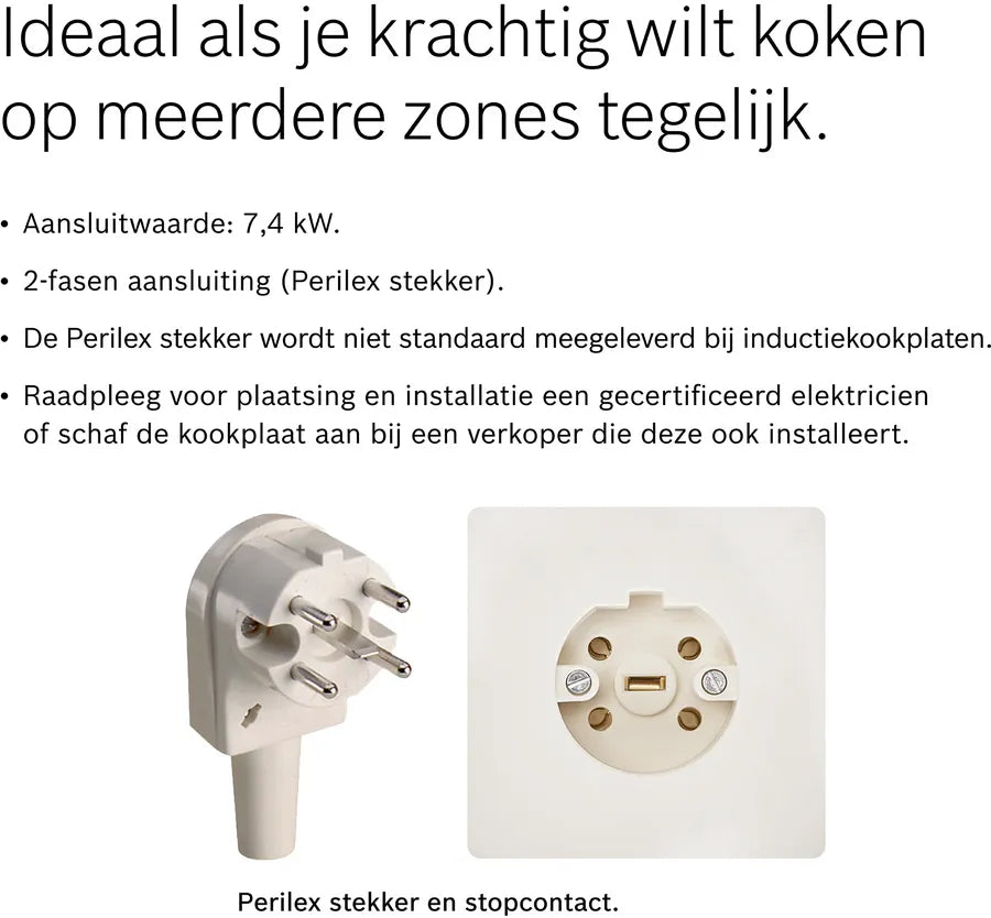 Inductiekookplaat PIE61RBB5E - Serie 4 - Bosch