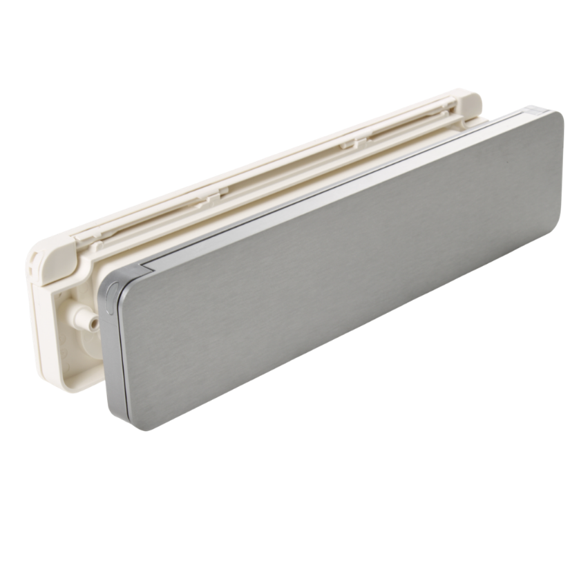 Homebox geïsoleerde brievenbus – Aluinox buitenklep (RVS-look)