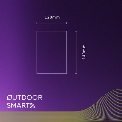 Calex Smart Outdoor LED Up & Down Wandlamp zwart- Ovaal