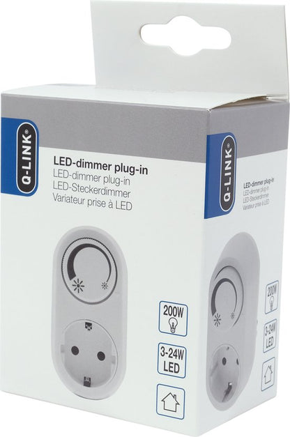 Q-Link Stekkerdimmer halogeen/LED 3-24W
