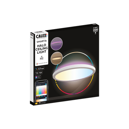 Calex Slimme Halo LED PlafondLamp Wit - Ø30cm