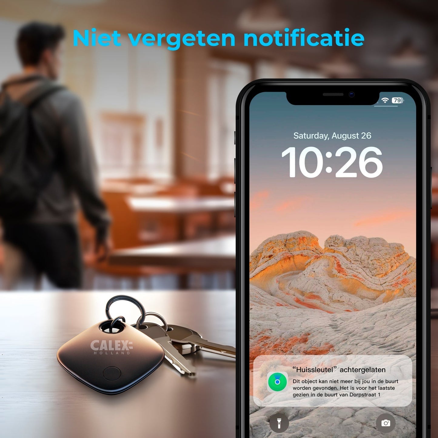 Calex Slimme Tag - Bluetooth Tracker - Werkt met Apple Zoek Mijn