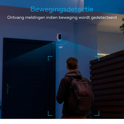 Calex Slimme Beveiligingscamera Draadloos - voor Buiten - 2K