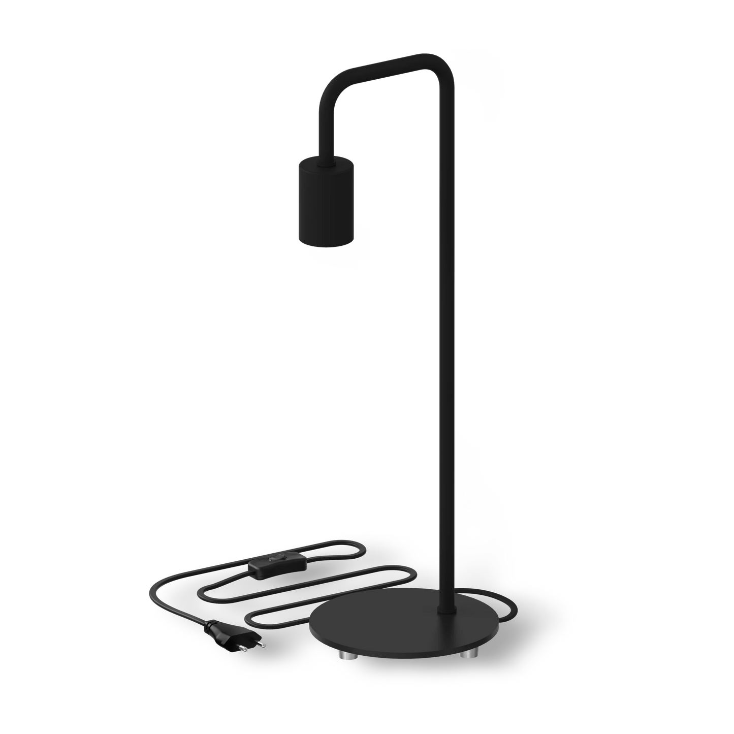 Calex U-Line Vloerlamp – Mat Zwart – Minimalistisch & Elegant