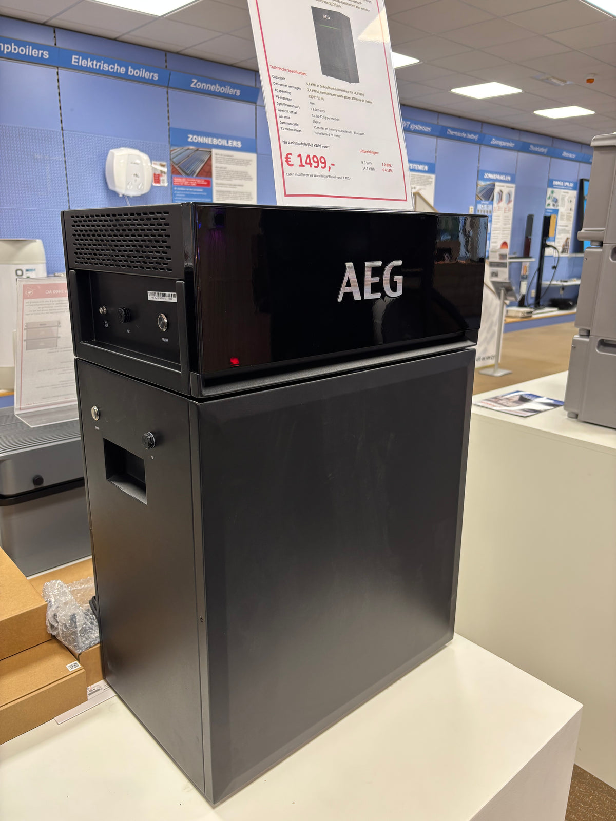 AEG SolarCube Thuisbatterij | 4,8 tot 14,4 kWh | Plug-in
