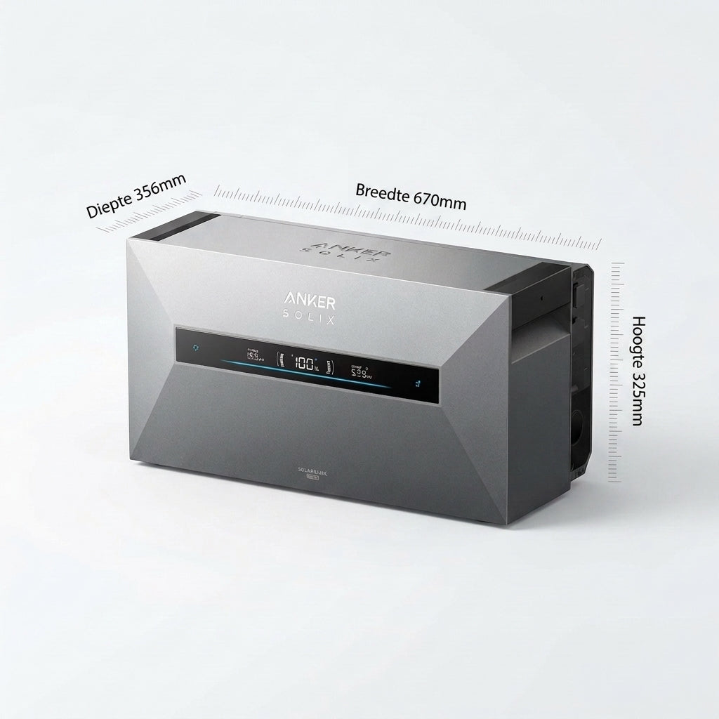 anker solix max ac 7kWh afmeting