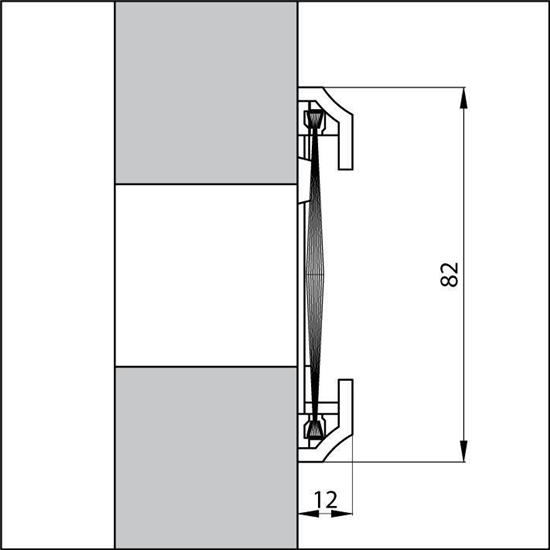 Ellen brievenbusborstel wit afmeting – 340 x 80 mm