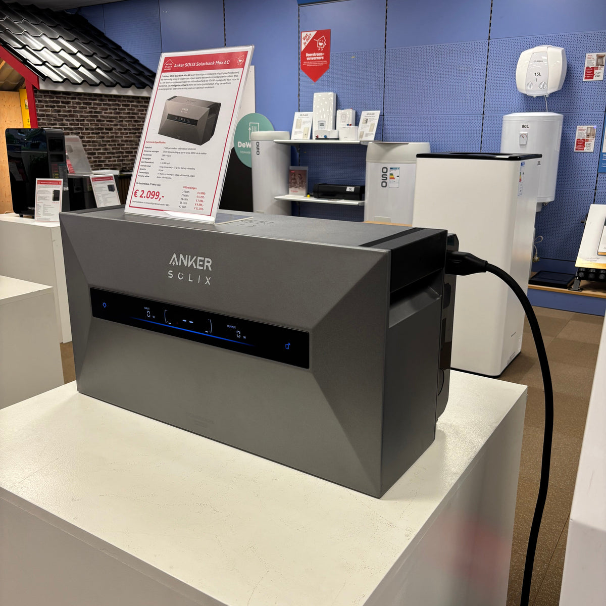 Anker SOLIX Solarbank Max AC | Plug-in Thuisbatterij | Incl p1 meter