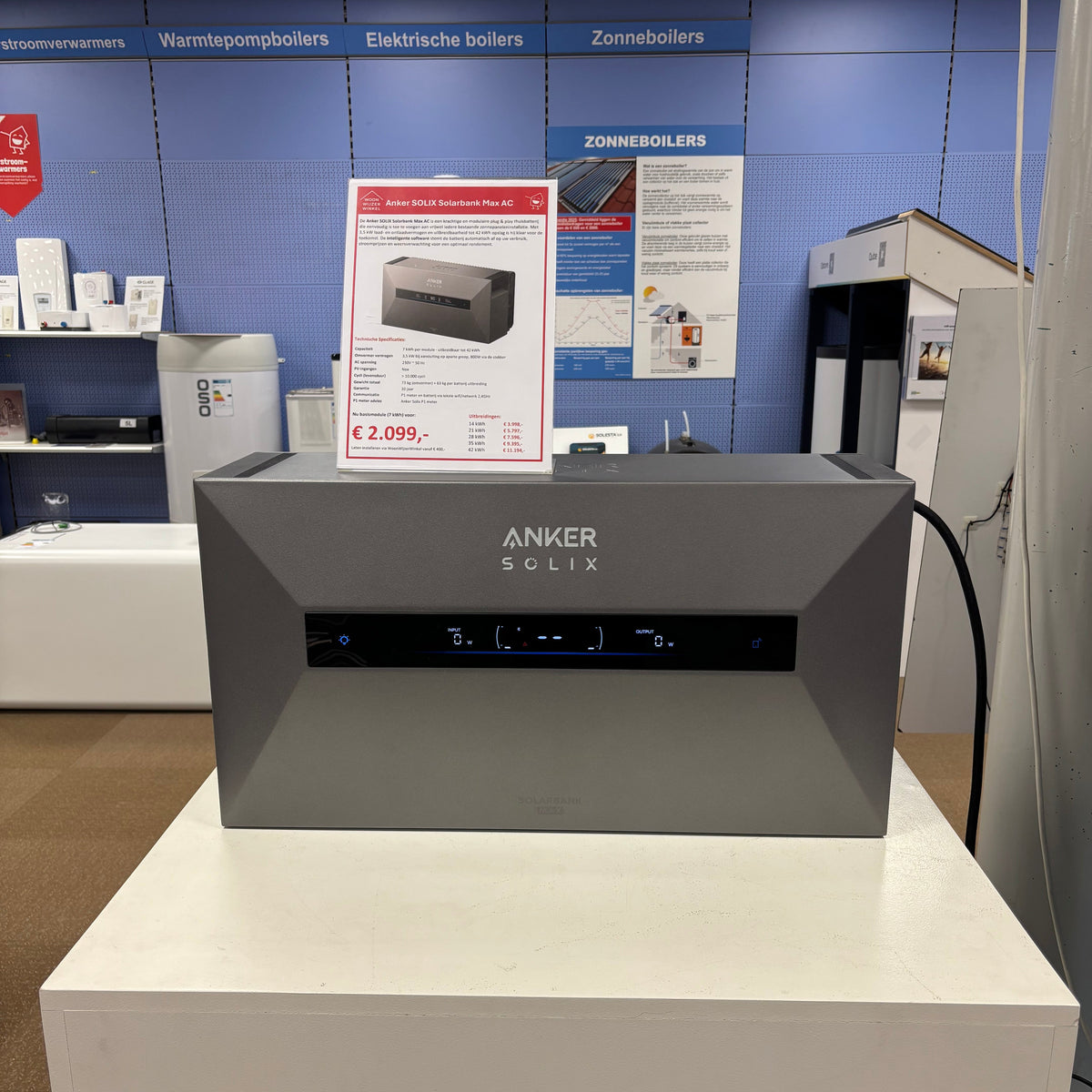 Anker SOLIX Solarbank Max AC | Plug-in Thuisbatterij | Incl p1 meter