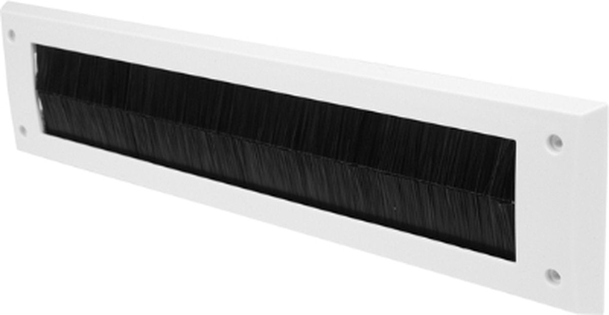 Brievenbus met Borstel Maclean - 340x80mm wit
