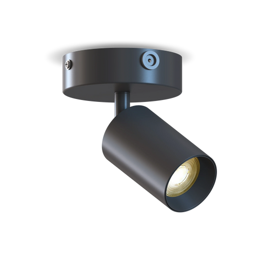 Calex Ronde Opbouwspot – Mat Zwart – GU10