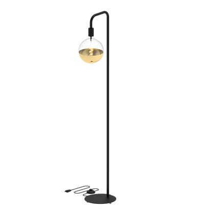 Calex U-Line Vloerlamp – Mat Zwart – Minimalistisch & Elegant