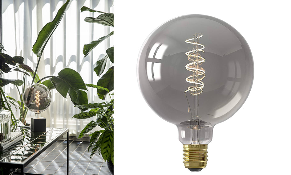 Calex Decorative LED Globe Lamp Titanium