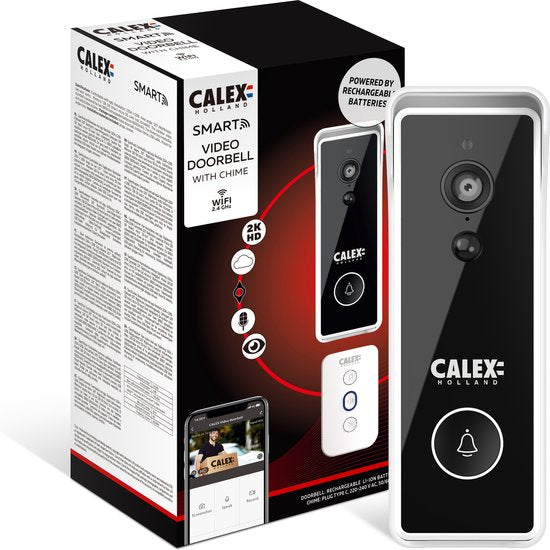 Calex Slimme Deurbel met Camera met verpakking