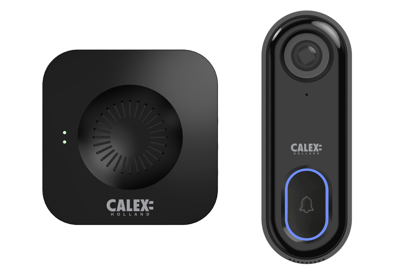 Calex Slimme Deurbel met Camera - Full HD - Incl. Chime / Gong - Zwart