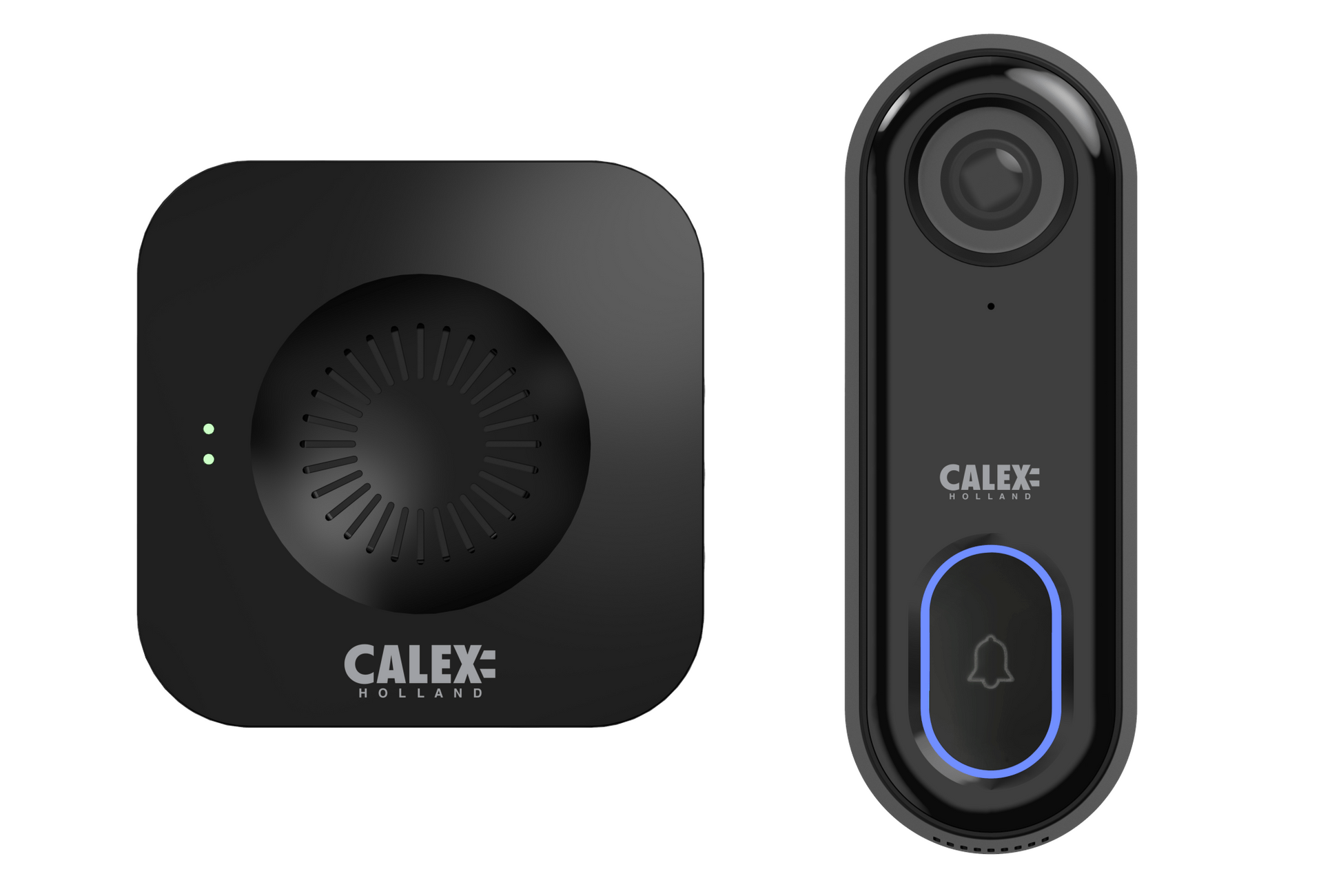 Calex Slimme Deurbel met Camera - Full HD - Incl. Chime / Gong - Zwart