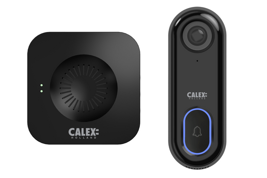 Calex Slimme Deurbel met Camera - Full HD - Incl. Chime / Gong - Zwart