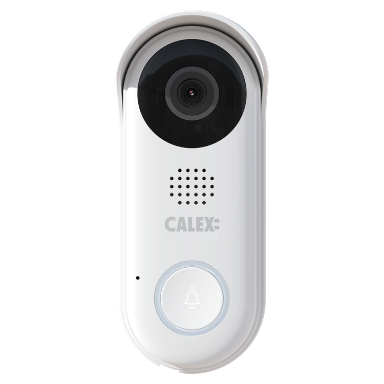 Calex Smart Video Deurbel Met Chime (2K) - Wit - Bedraad