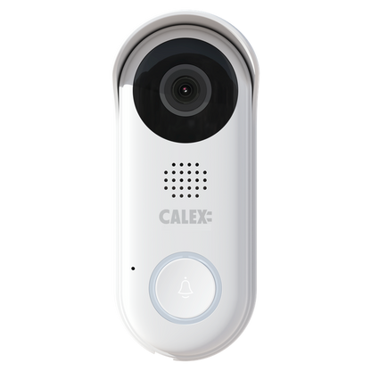 Calex Smart Video Deurbel Met Chime (2K) - Wit - Bedraad