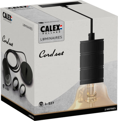 calex hanglamp zwart voor e27 lamp