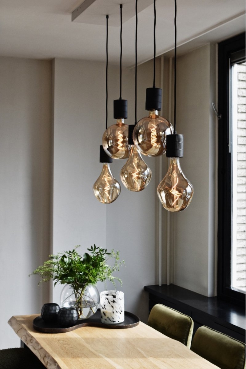 Calex hanglamp retro boven eettafel