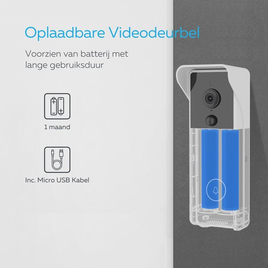 Callex draadloze deurbel met vervangbare batterij