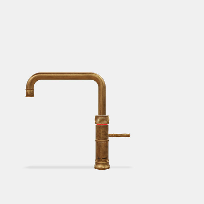 Quooker Classic fusion Square messing patina