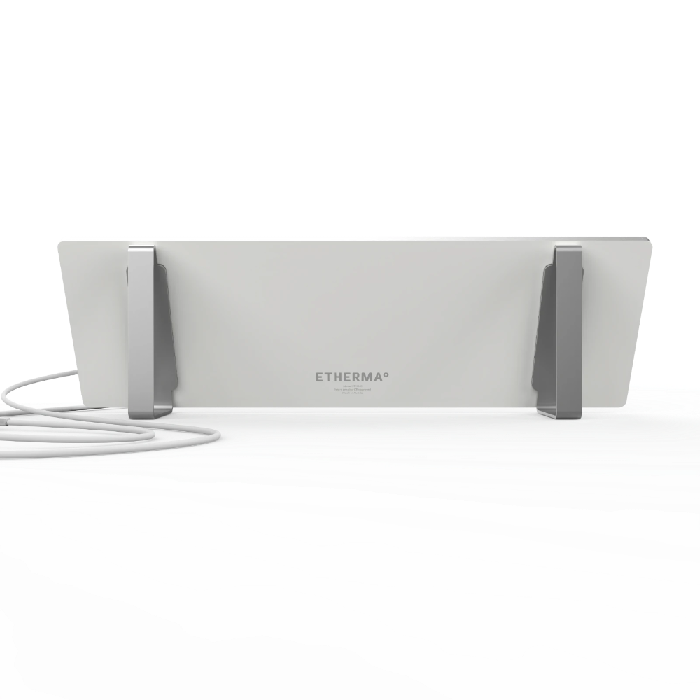 Etherma Lava Desk Sub 90W Bureauverwarming- Zwart/Wit - Infraroodverwarming Voor Onder Het Bureau